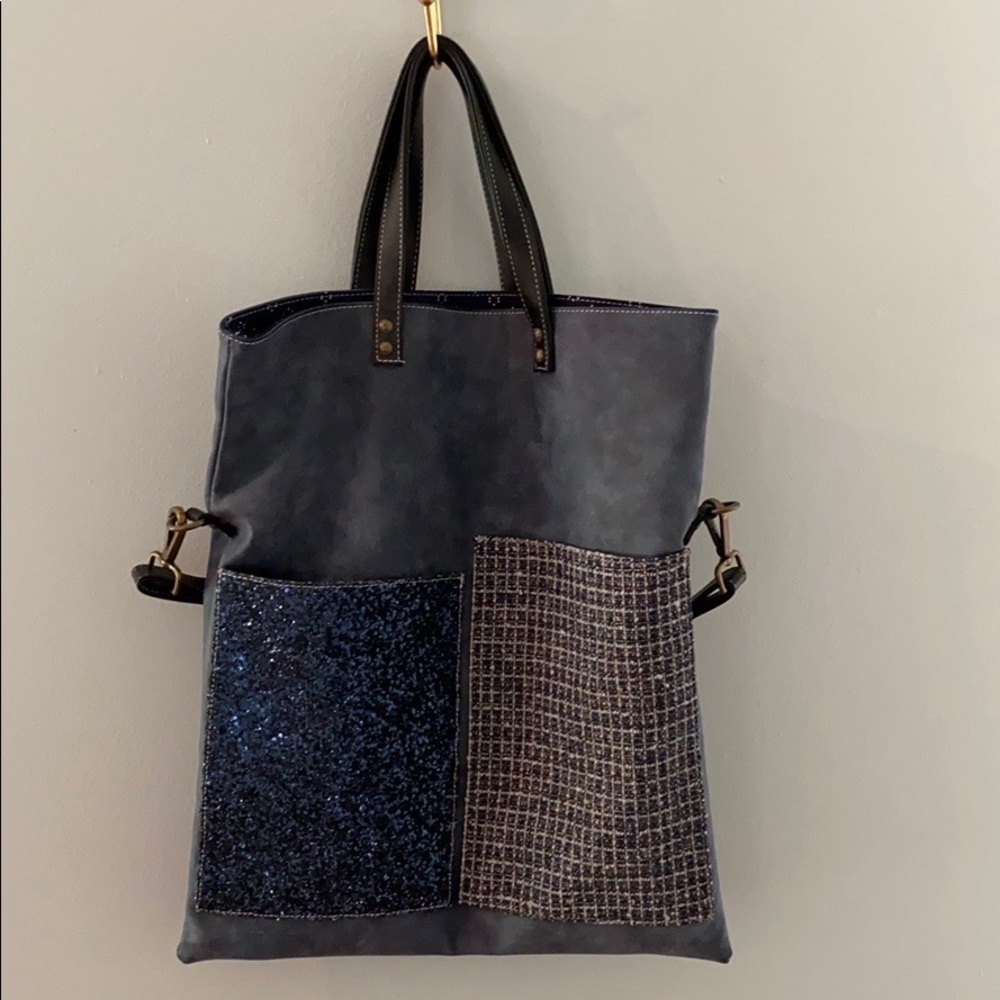 Anthropologie Leather book bag